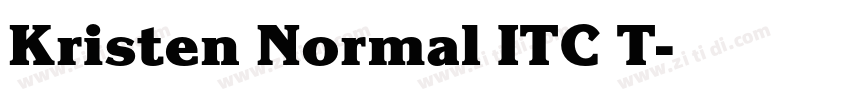 Kristen Normal ITC T字体转换